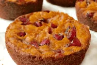 Vegan Pumpkin Cranberry Blondies (Gluten-Free & Guilt-Free)