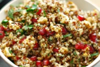 Crisp Apple Quinoa Salad Vegan Gluten Free Oil Free