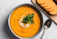 Quick Protein Boost Sweet Potato Soup Only Three Ingredients