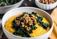 Creamy Pumpkin Polenta Power Bowl with Kale