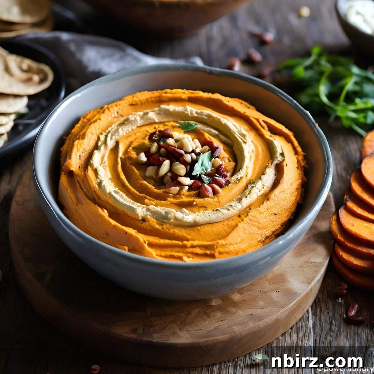 Golden Roasted Sweet Potato Hummus Chickpea-Free 3 roasted sweet potato hummus