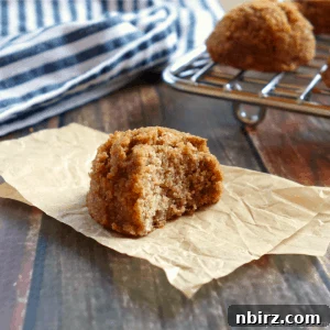 A close-up image of the finished Vegan Coconut Flour Lentil Cookies, showcasing their golden-brown hue and inviting texture, making them irresistible.