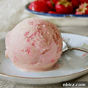 A pint of homemade Strawberry Hemp Heart Ice Cream
