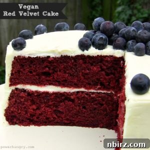 Vegan and Gluten-Free Red Velvet Delight 6 Vegan gluten-free red velvet cake slice