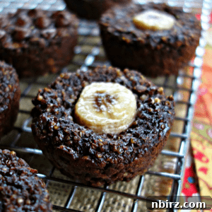 Four-Ingredient Chocolate Quinoa Delights 3 Chocolate Quinoa Muffins (4 Ingredients)