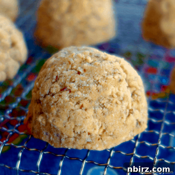 Close up of a Vegan Coconut Flour Banana Cookie