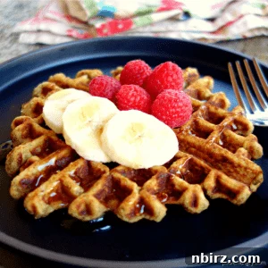 almond flour banana bread waffles