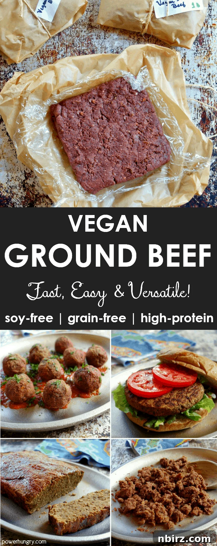 Soy-Free Vegan Beef Crumbles 14 Easy DIY vegan ground beef that is grain-free