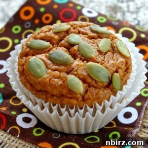 Vegan Chickpea Flour Pumpkin Muffins