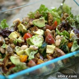 Avocado White Bean Salad with Lemon Chia Dressing