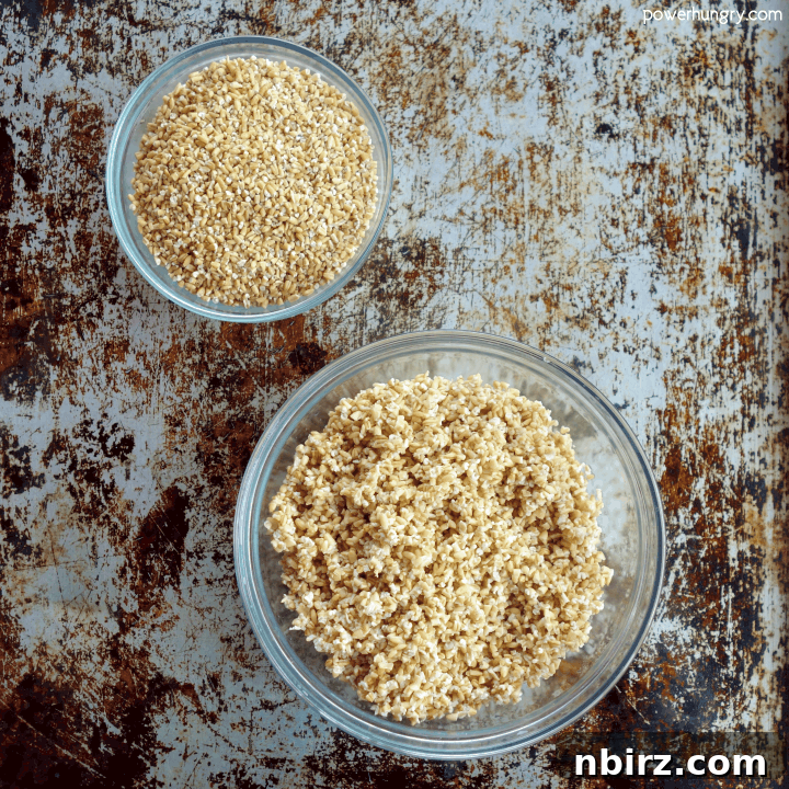 Savoury Steel Cut Oats Stir-Fry 4 Bowls of Steel Cut Oats, Unsoaked and Soaked