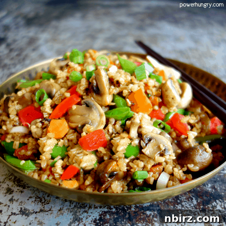 Savoury Steel Cut Oats Stir-Fry 9 Bowl of Stir-Fried Steel Cut Oats {vegan, gluten-free, easy}