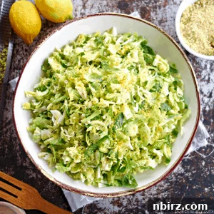 Three Ingredient Lemony Brussels Sprouts Salad Oil Free 2 Lemony Brussels Sprouts Salad {3 ingredients, Vegan}