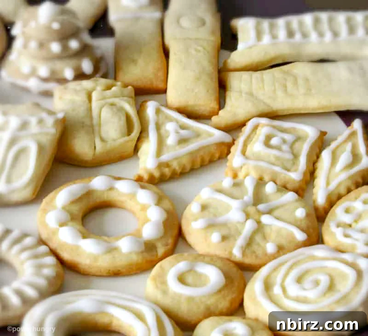 Delicious maple almond flour cut out cookies arranged beautifully