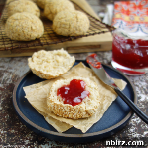 A perfectly baked vegan coconut flour roll