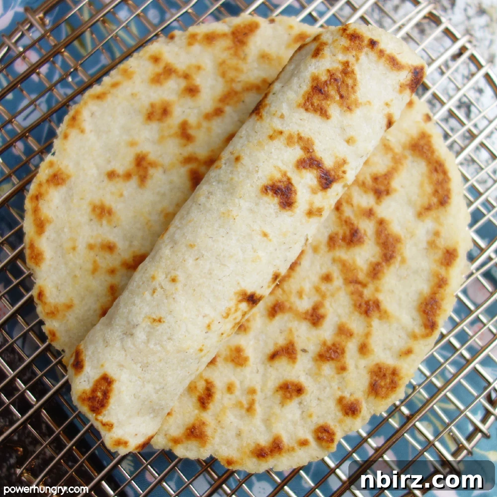 Rolled Almond Flour Tortilla