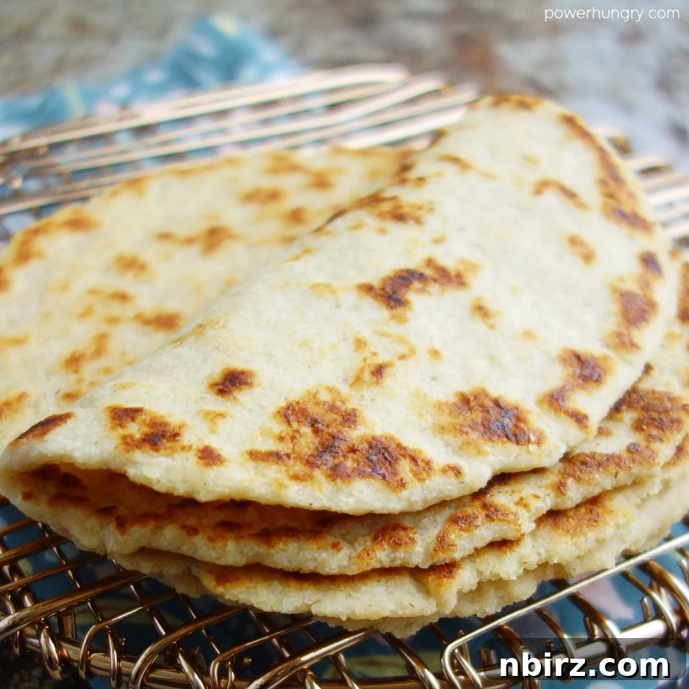 Folded Almond Flour Tortilla