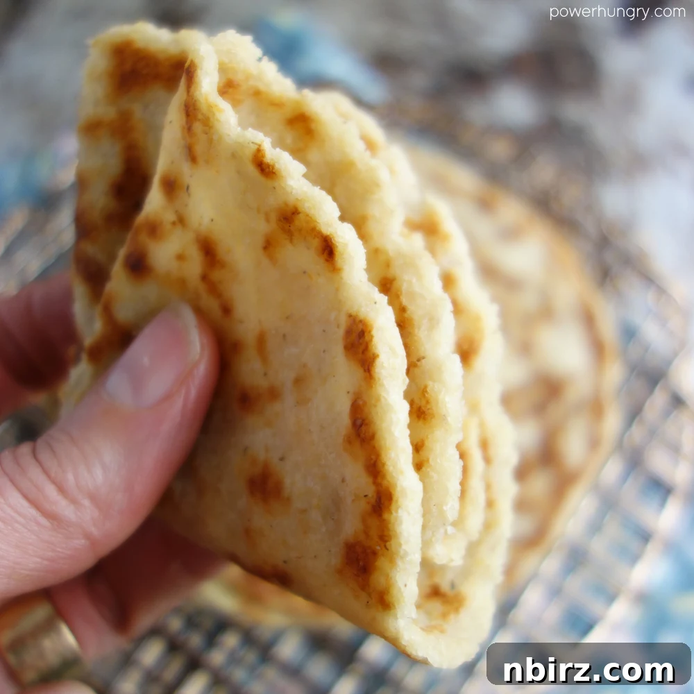 Quartered Almond Flour Tortilla