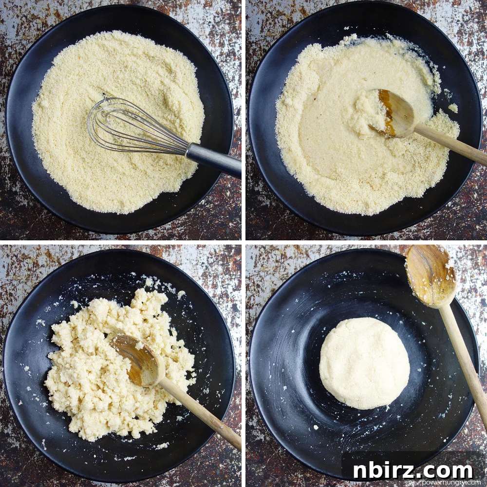Making Almond Flour Tortilla Dough