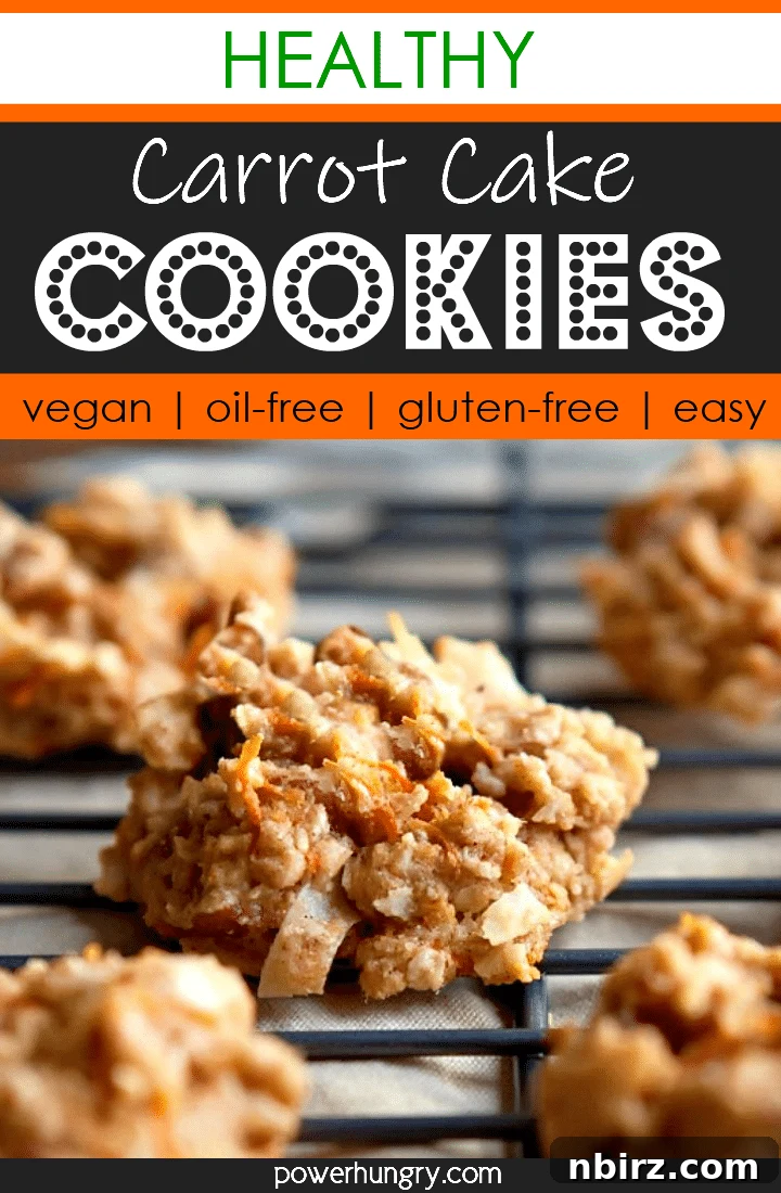 Oat Carrot Cake Cookies: A Guilt-Free Treat 4 healthy carrot cake oat cookies on a black metal cooling rack