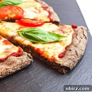 Two-for-Tea Buckwheat Pizza: Simplicity on a Slice 11 Close-up of the crust edge of an easy buckwheat flour pizza crust