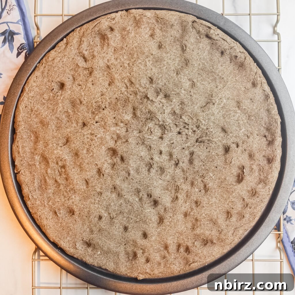 Two-for-Tea Buckwheat Pizza: Simplicity on a Slice 7 Pre-baked buckwheat pizza crust, showing a slightly darkened and dried surface.