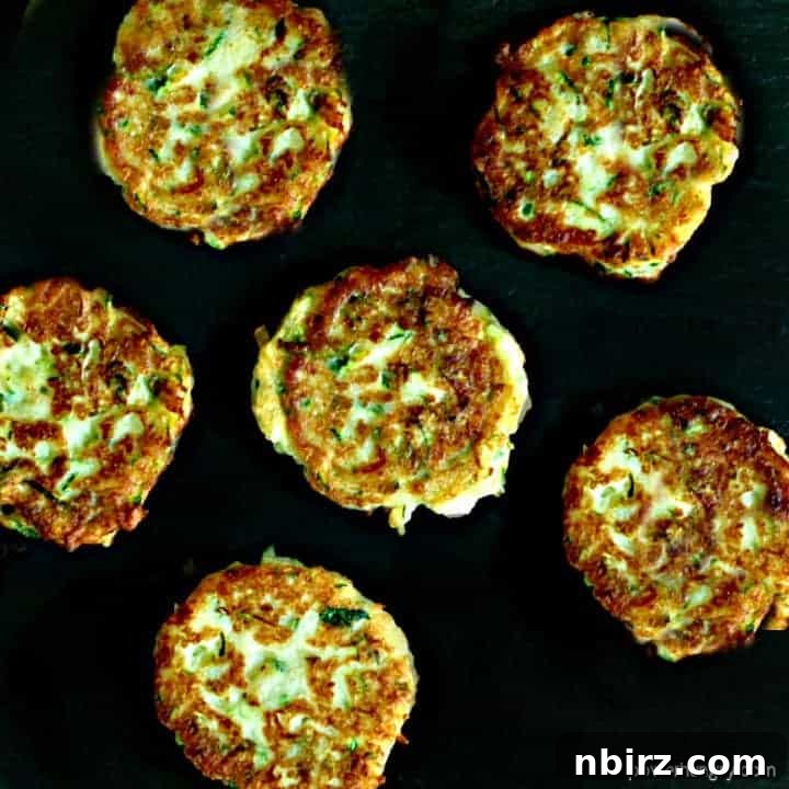 Chickpea Flour Zucchini Fritters (Vegan, Grain-Free)