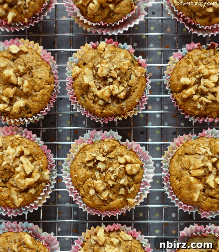 Chickpea Flour Zucchini Muffins {Grain-Free, Vegan, Oil-Free}