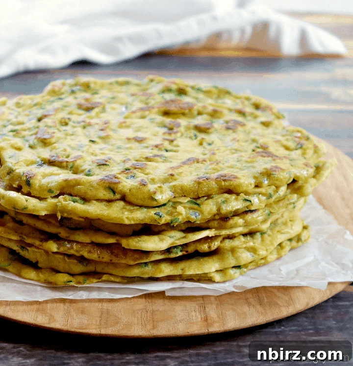 4-Ingredient Zucchini Skillet Flatbreads {Grain-Free, Vegan, Easy}