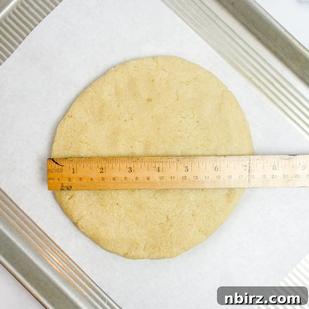 Effortless Almond Flour Scones: A Vegan & Gluten-Free Delight 9 Shaping Almond Flour Scone Dough