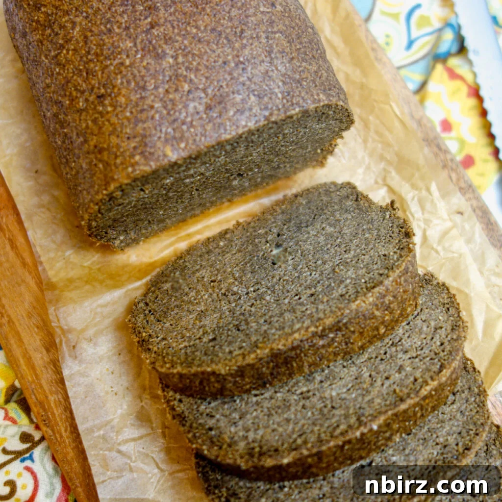 Sliced chia sandwich bread