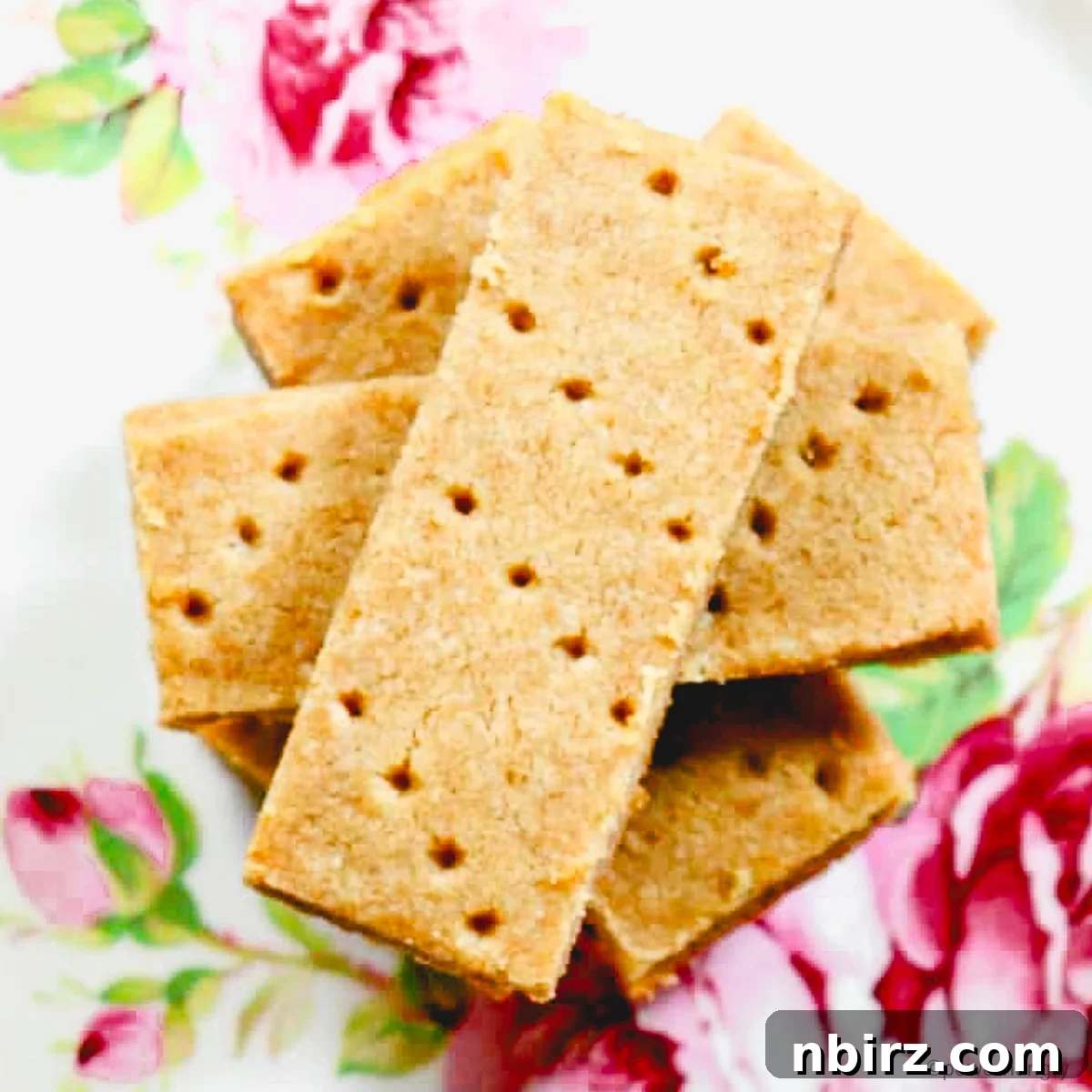 Heavenly Oat Crumbles: Vegan & Gluten-Free 2 Stack of vegan oat shortbread cookies on a plate