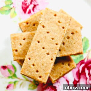 Heavenly Oat Crumbles: Vegan & Gluten-Free 6 stack of vegan oat shortbread cookies on a chia plate