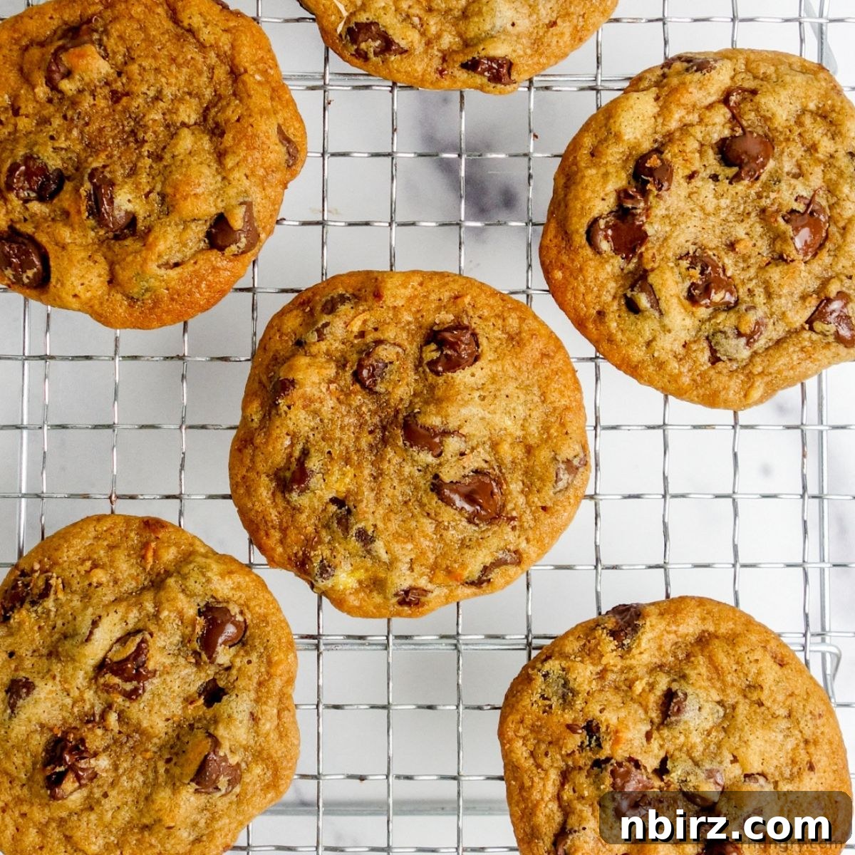 cooling banana bread chocolate chip cookies
