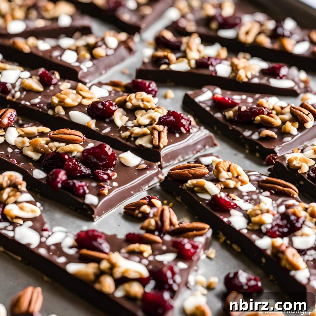 Effortless Vegan Coconut Oil Chocolate Bark with 4 Ingredients 4 coconut oil chocolate bark on a small sheet pan