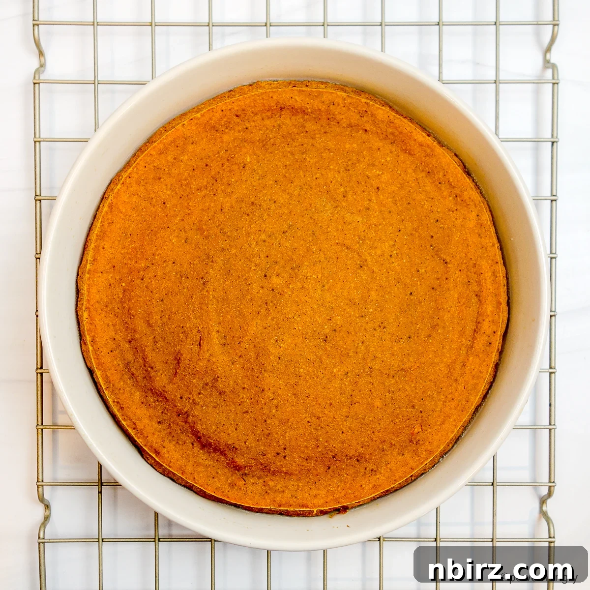 Impossibly Easy Vegan Oat Pumpkin Pie Gluten Free Oil Free Treat 5 oat pumpkin pie on cooling rack