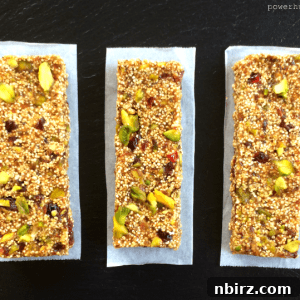 Popped Amaranth Energy Bars