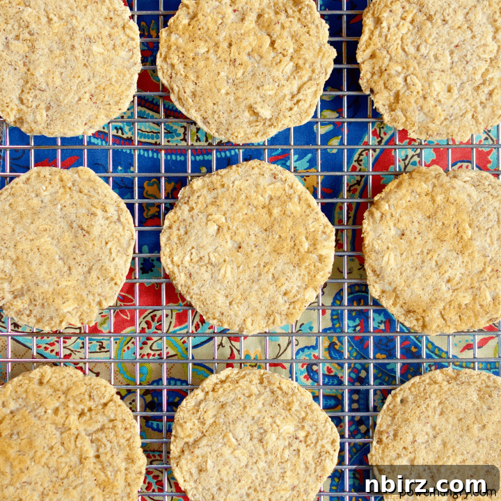 Fluffy Vegan Oat Pancakes (Gluten & Banana-Free) 5 Vegan oat pancakes on a cooling rack