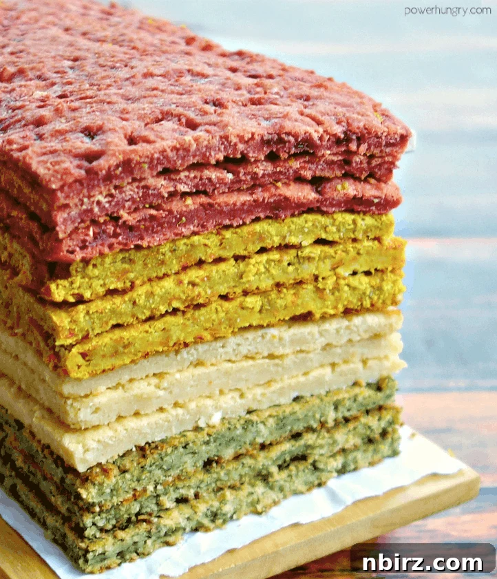 3-Ingredient Chickpea Flour Vegetable Flatbread (Vegan & Gluten-Free) 2 Chickpea flour vegetable flatbread stacked