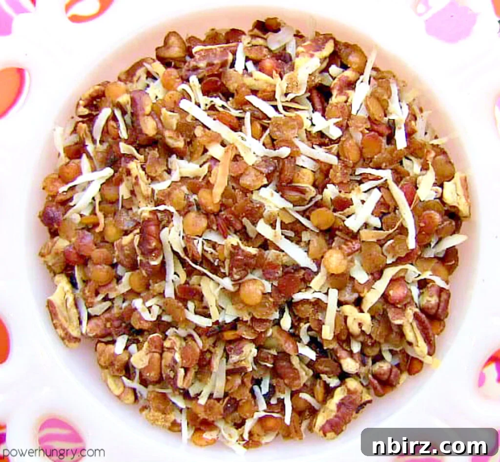 The Crunchy, Guilt-Free Granola: Red Lentil Delight 2 Bowl of Grain-Free Red Lentil Granola