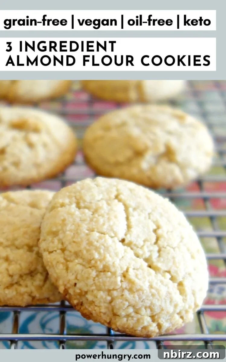 Beautifully arranged almond flour cookies on a cooling rack, signifying a successful baking experience