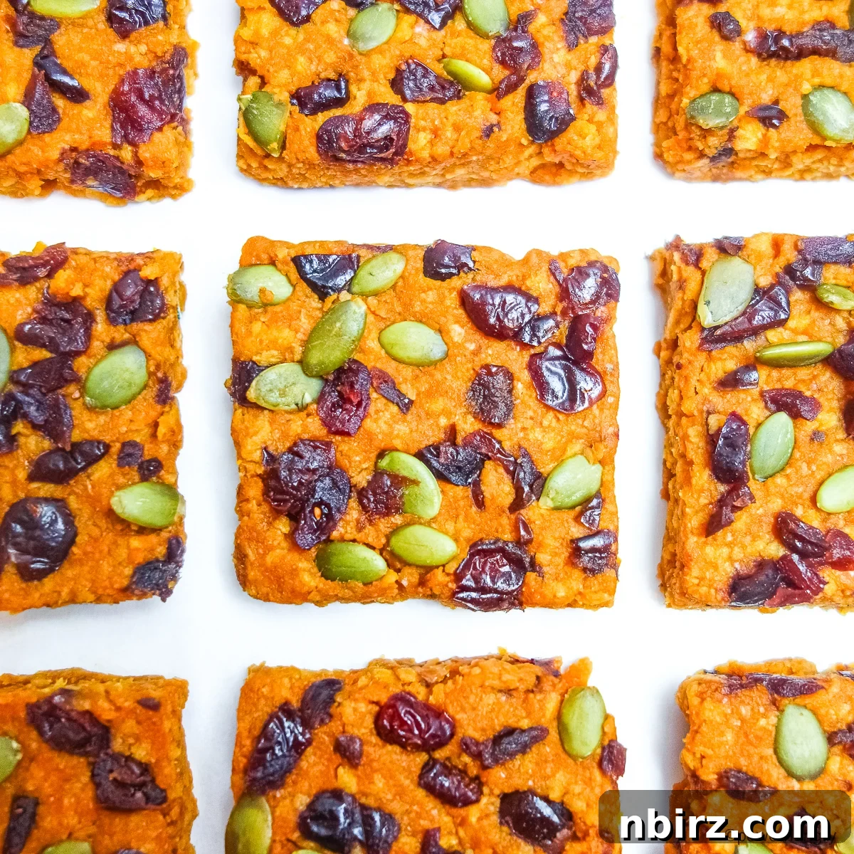 TVP Pumpkin Protein Bars: A Naturally Boosted Treat 12 Another close-up of TVP pumpkin protein bars