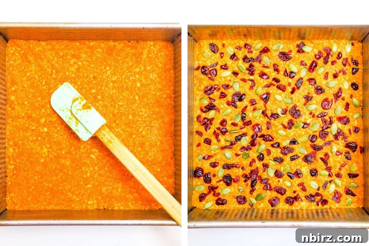 TVP Pumpkin Protein Bars: A Naturally Boosted Treat 7 TVP pumpkin protein bars before baking