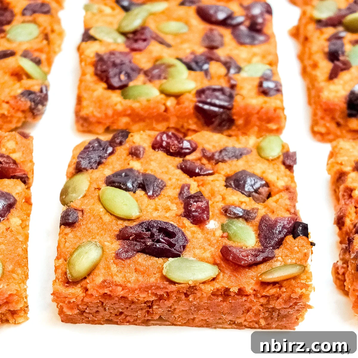 TVP Pumpkin Protein Bars: A Naturally Boosted Treat 10 Close-up of TVP pumpkin protein bars
