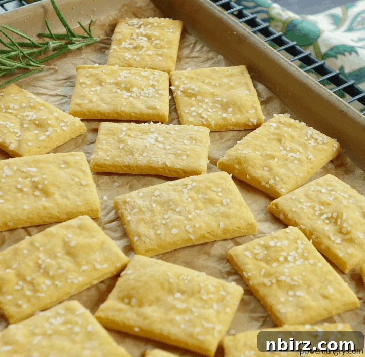 Cheese-y Chickpea Flour Crackers