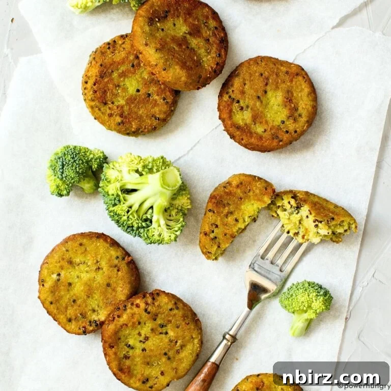 Broccoli Quinoa Protein Cakes