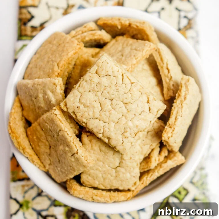 Easy No-Roll Oat Crackers
