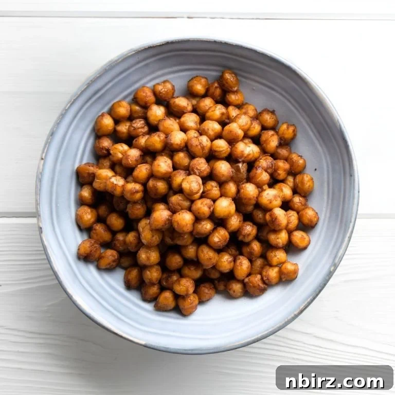 Oil-Free Crispy Roasted Chickpeas