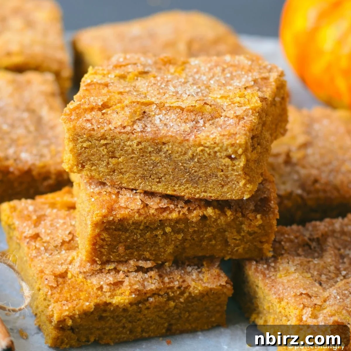 Vegan Pumpkin Protein Bars Pile Pile of vegan pumpkin protein bars