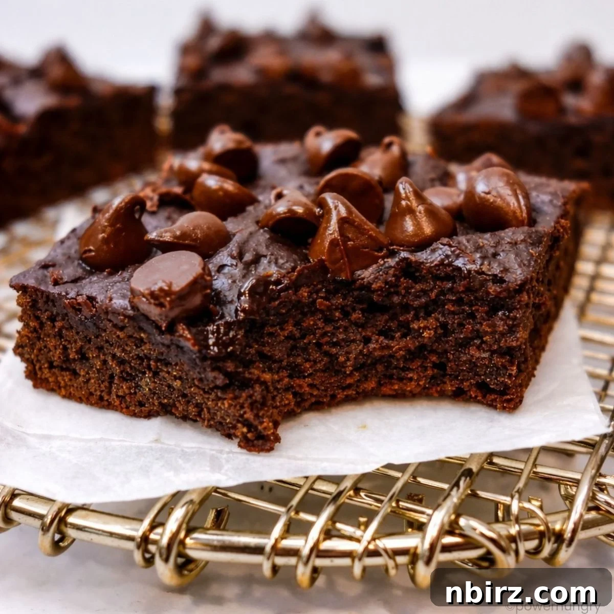 Lentil Brownies: A Guilt-Free Protein Boost 9 Bite Taken Out of Brownie